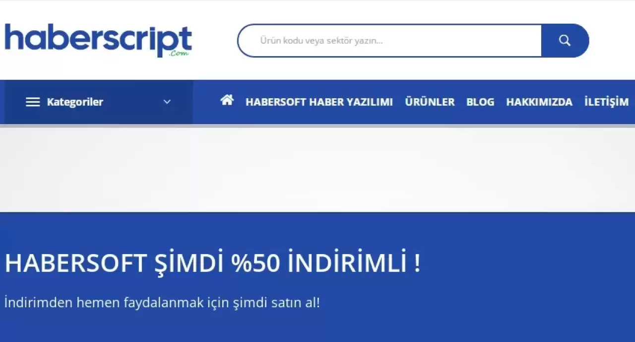 HaberScipt.Com Haber Yazılımı Satış Sitesi Açıldı. En Uygun Yazılımlar Burada !